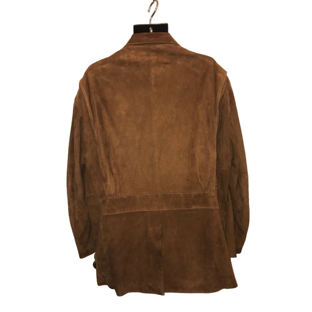 Golden Bear Men's Eddy 3 Button Pleated Pocket Suede Blazer - Picture 2 of 10
